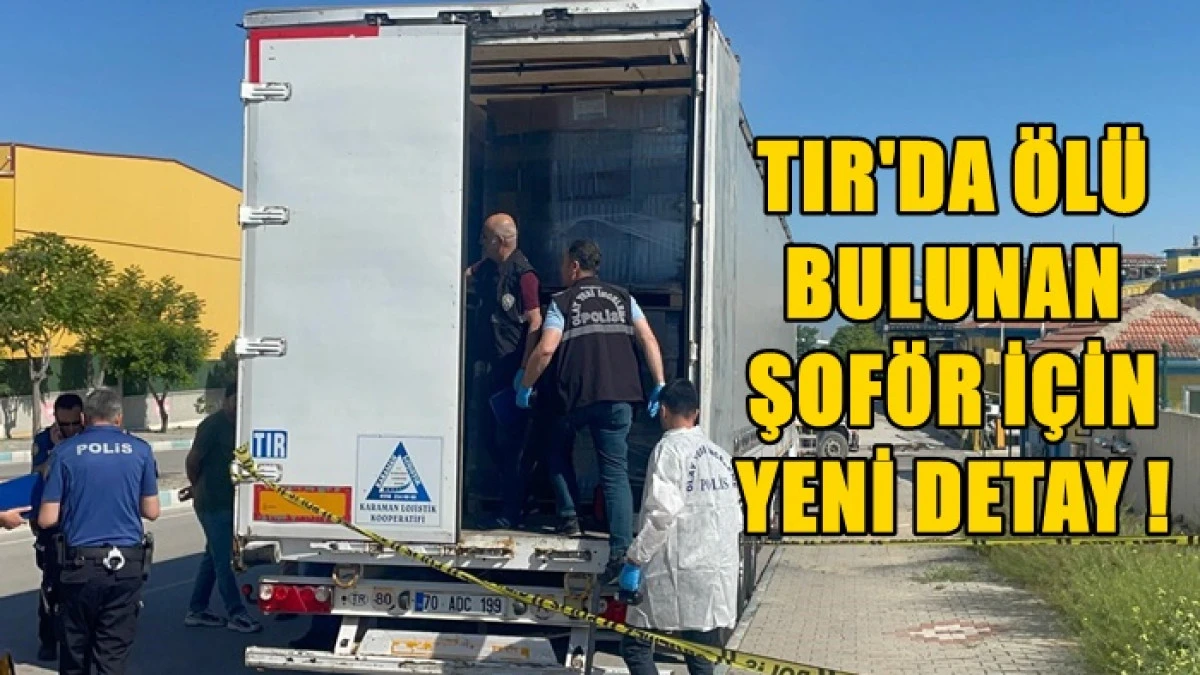 Tır şof&ouml;r&uuml;n&uuml;n şok detay!