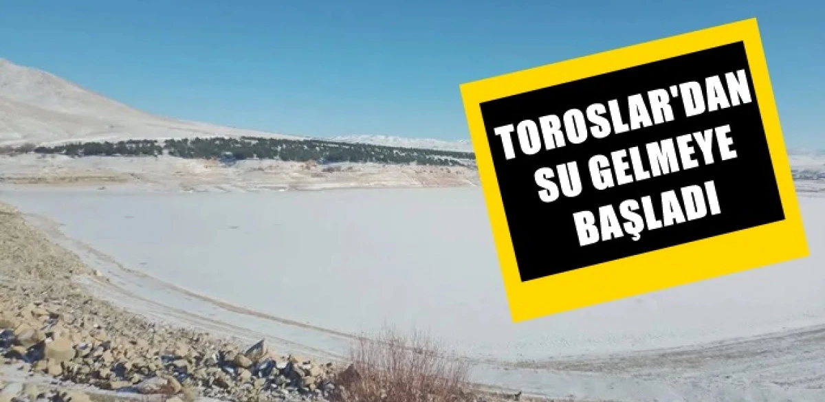 Toroslardan Ayrancı'ya su gelmeye başladı