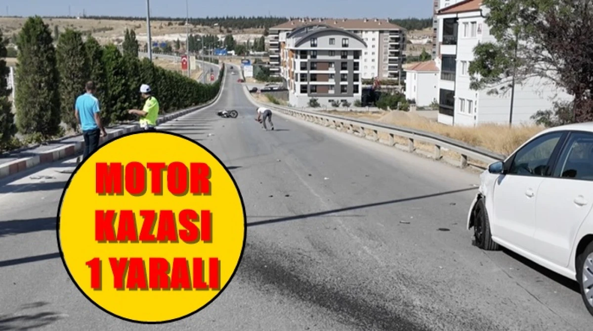 Trafik kazası: 1 yaralı