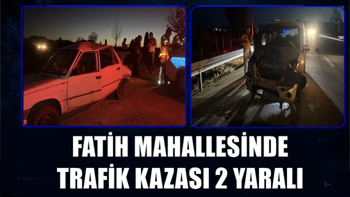 Trafik Kazası 2 yaralı