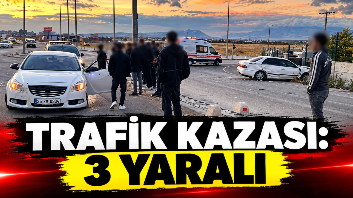 Trafik kazası: 3 yaralı