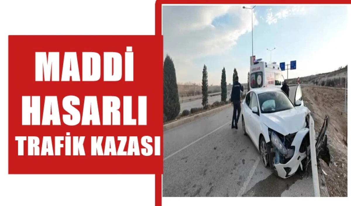 Trafik kazası: Otomobil karşı yola ge&ccedil;ti