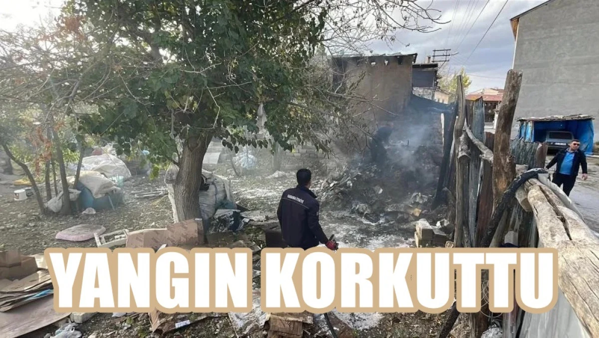 Yangında alevler eve sıçradı